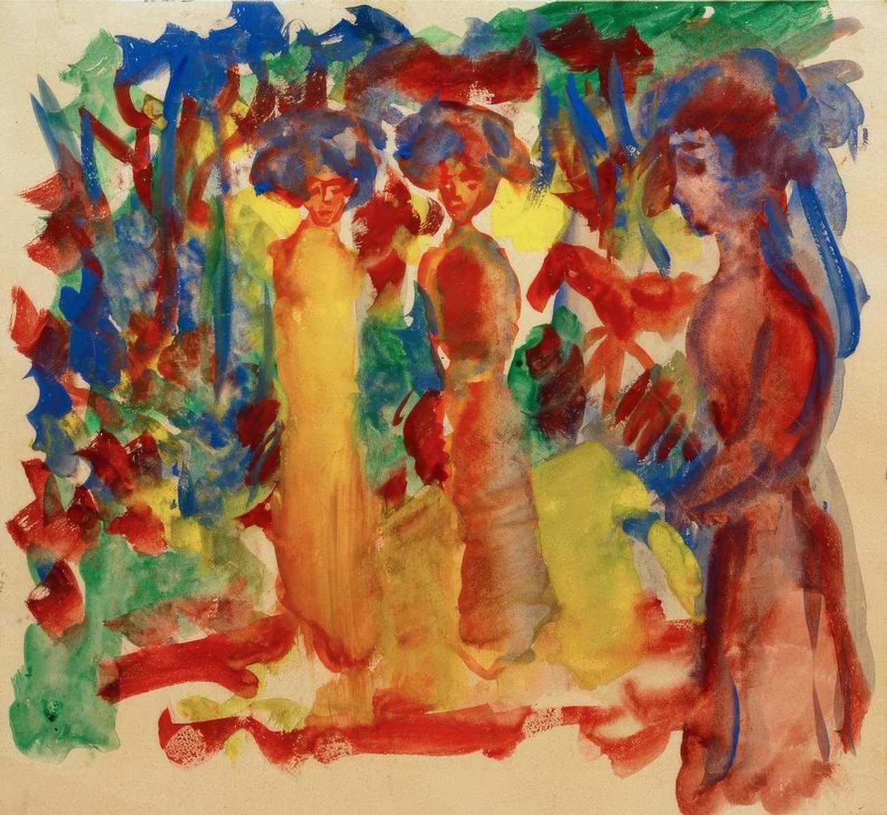 Kvinder går en tur af August Macke