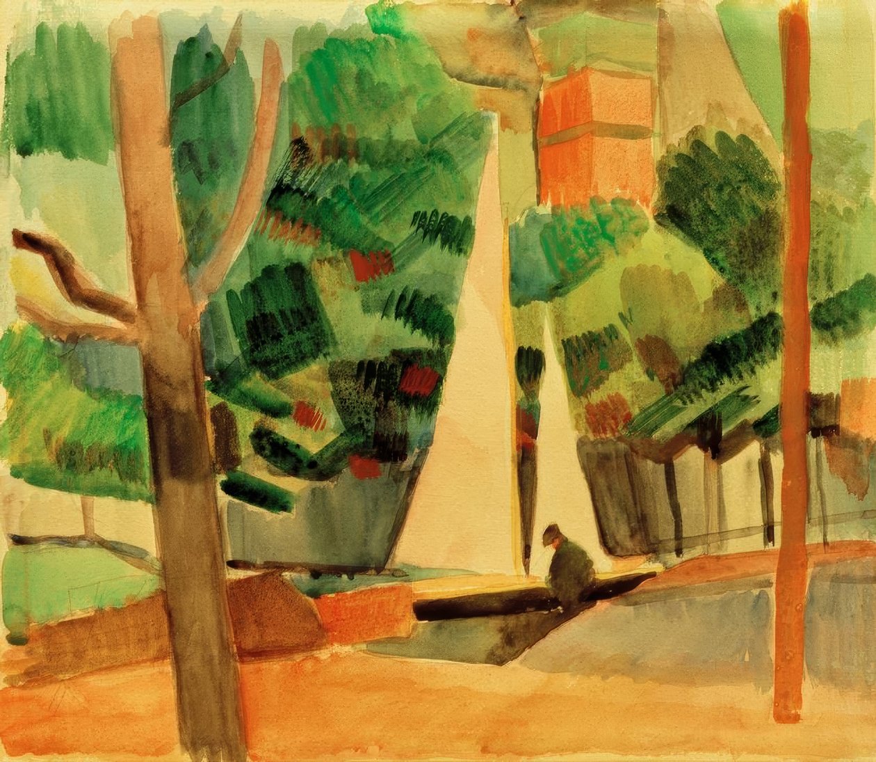 Hilterfingen am Thuner See af August Macke