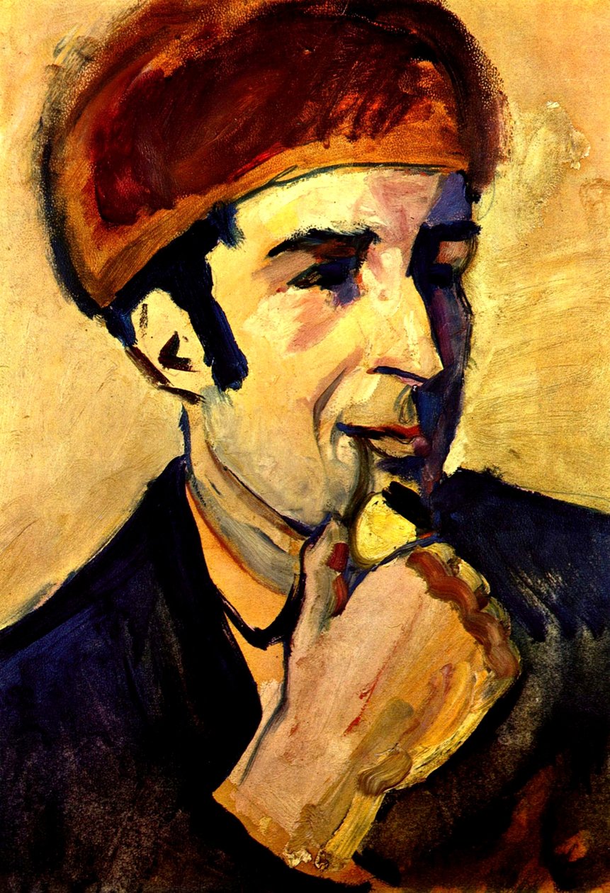 Portræt af Franz Marc af August Macke