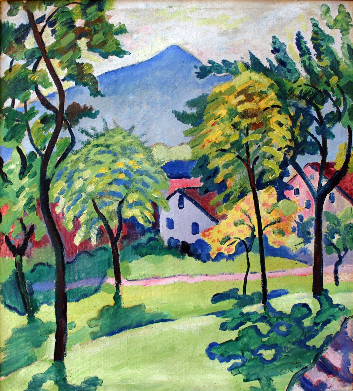 Tegernsee Landskab af August Macke