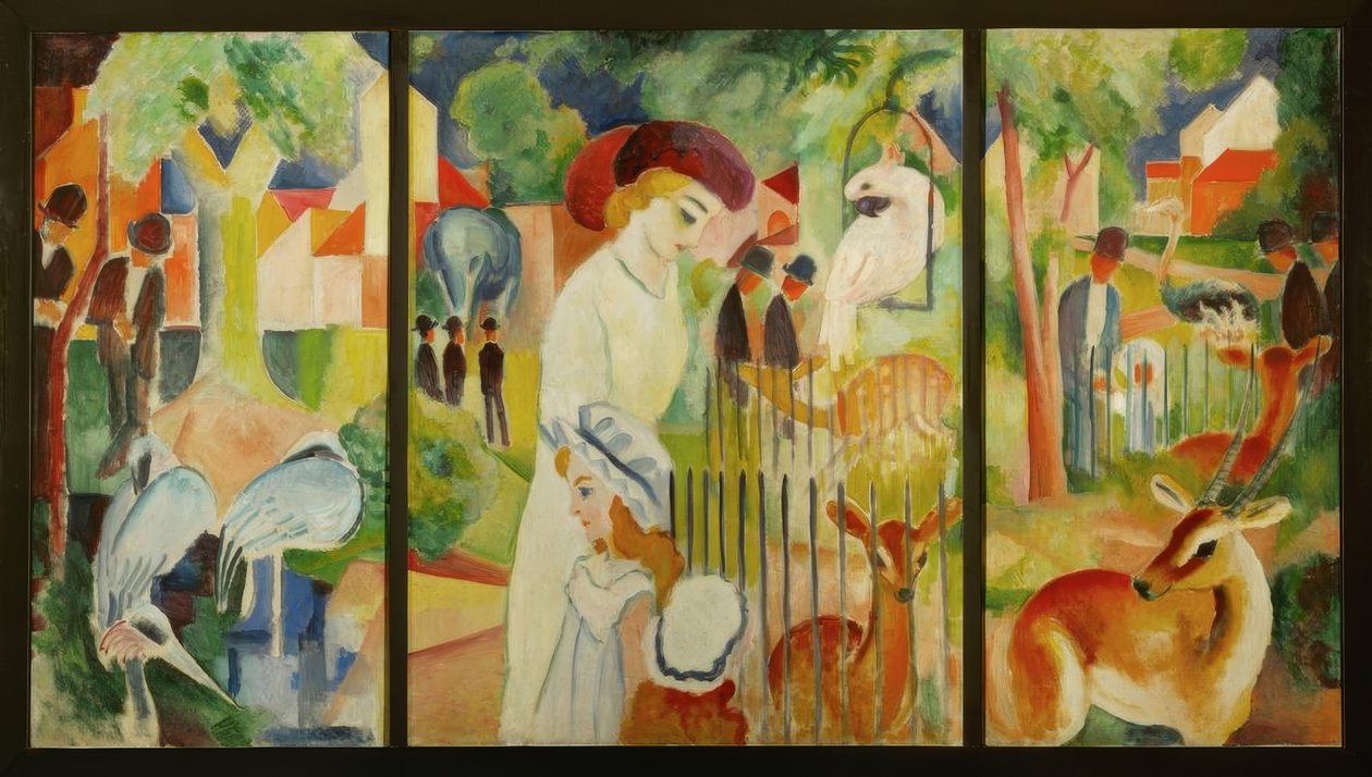 Triptykon: Den store zoologiske have af August Macke