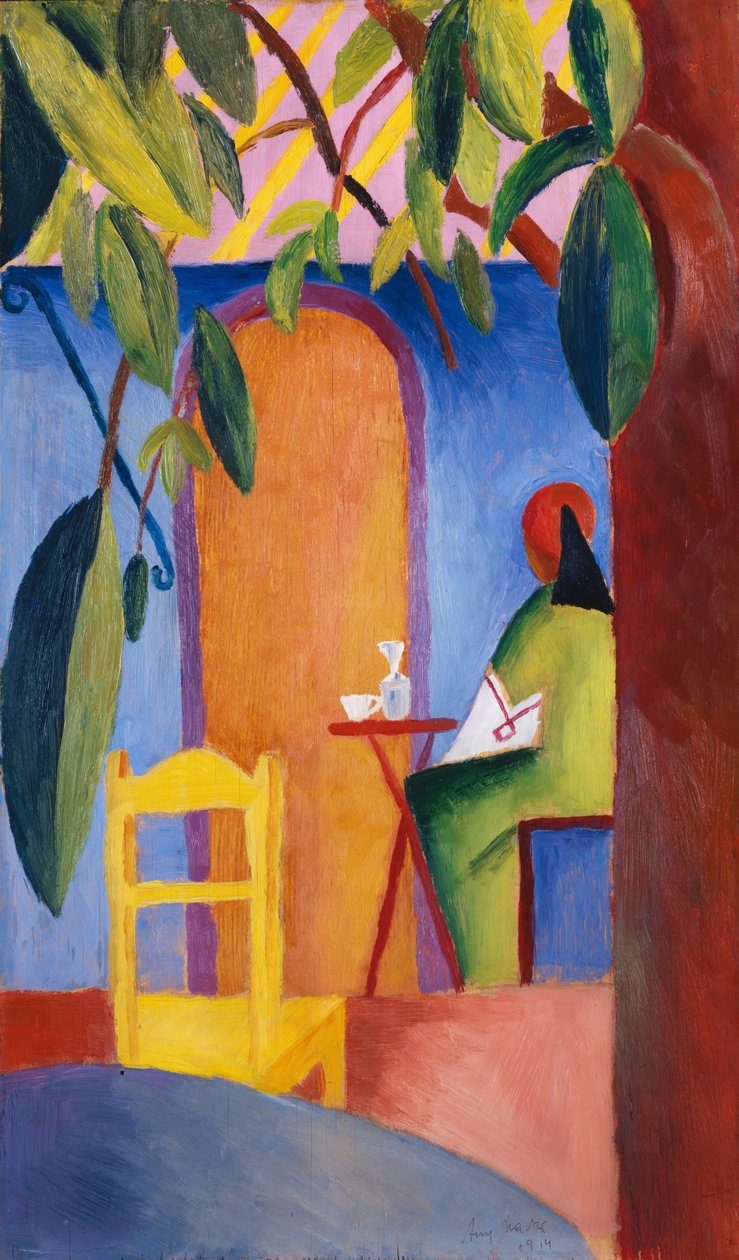 Tyrkisk cafe af August Macke