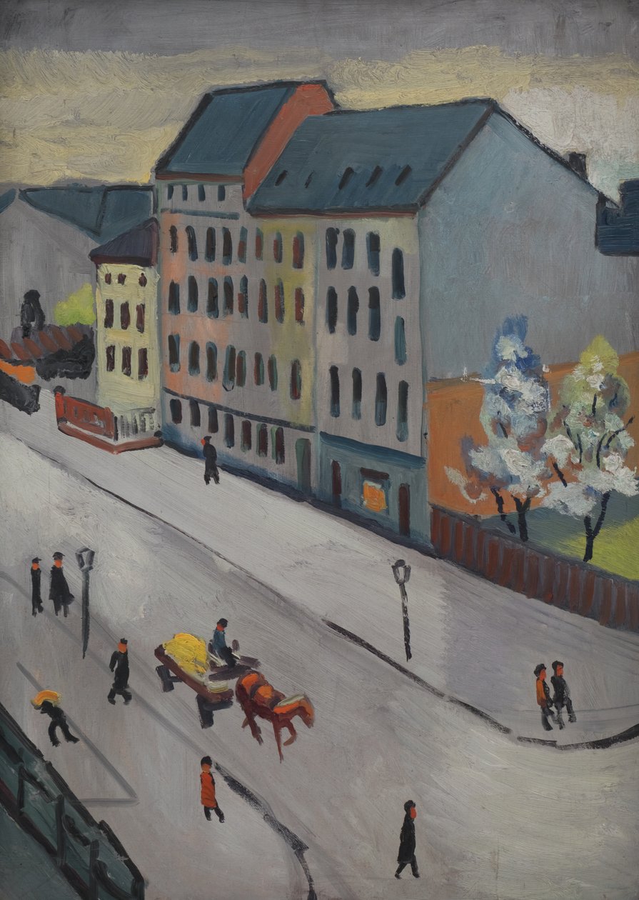 Vores gade i gråt af August Macke