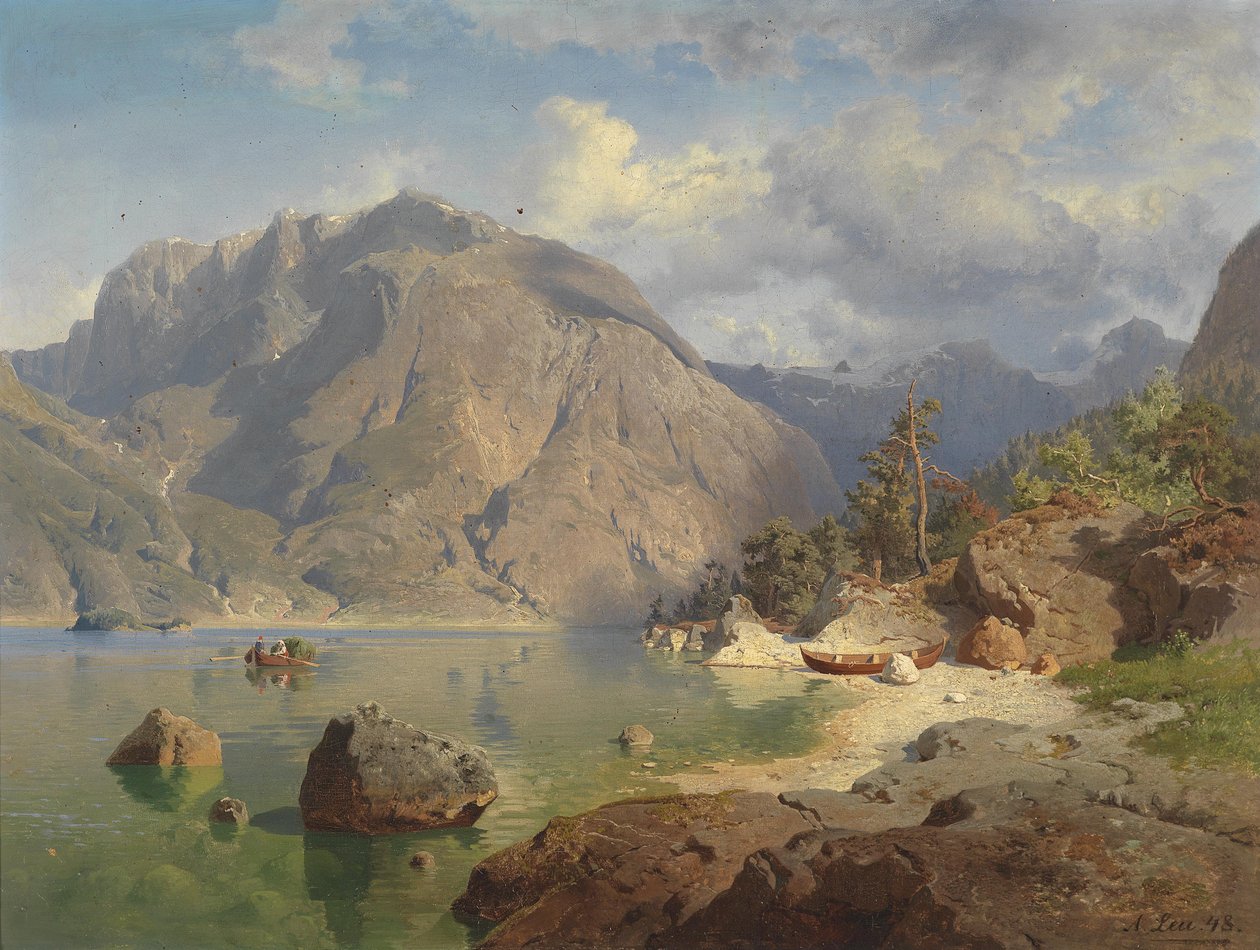 Bjergsø af August Wilhelm Leu