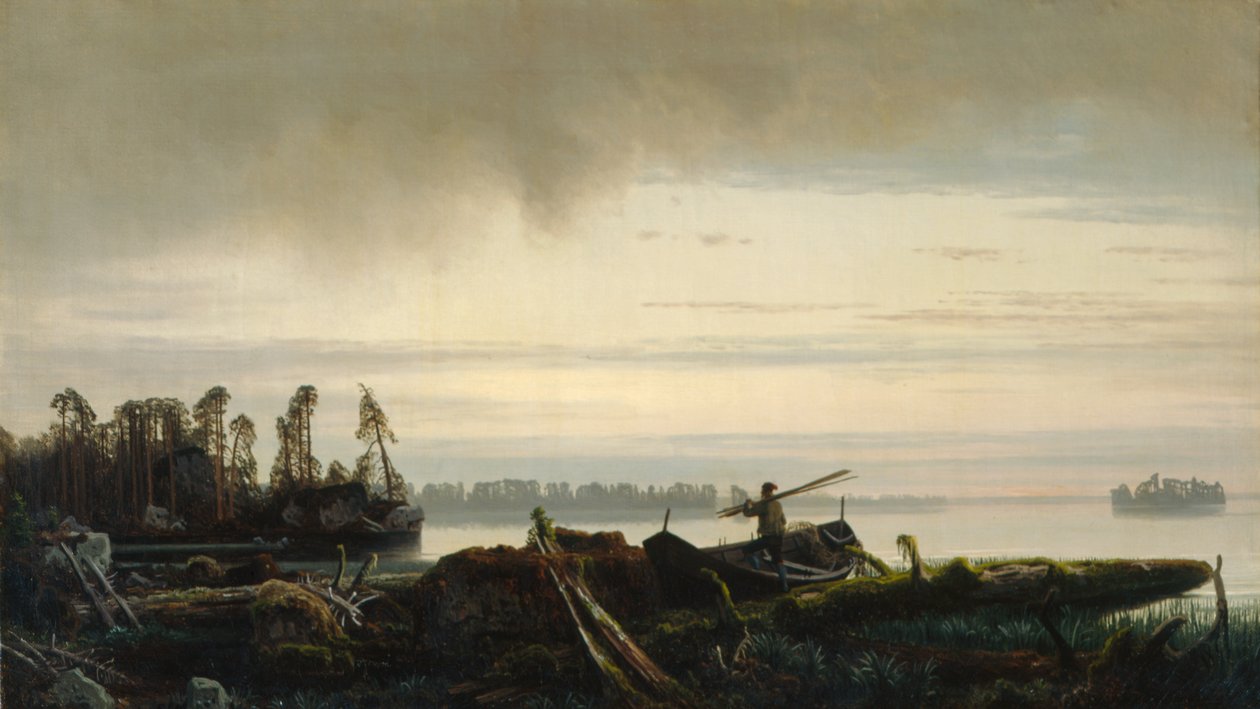 Sannavann (olie på lærred) af August Cappelen