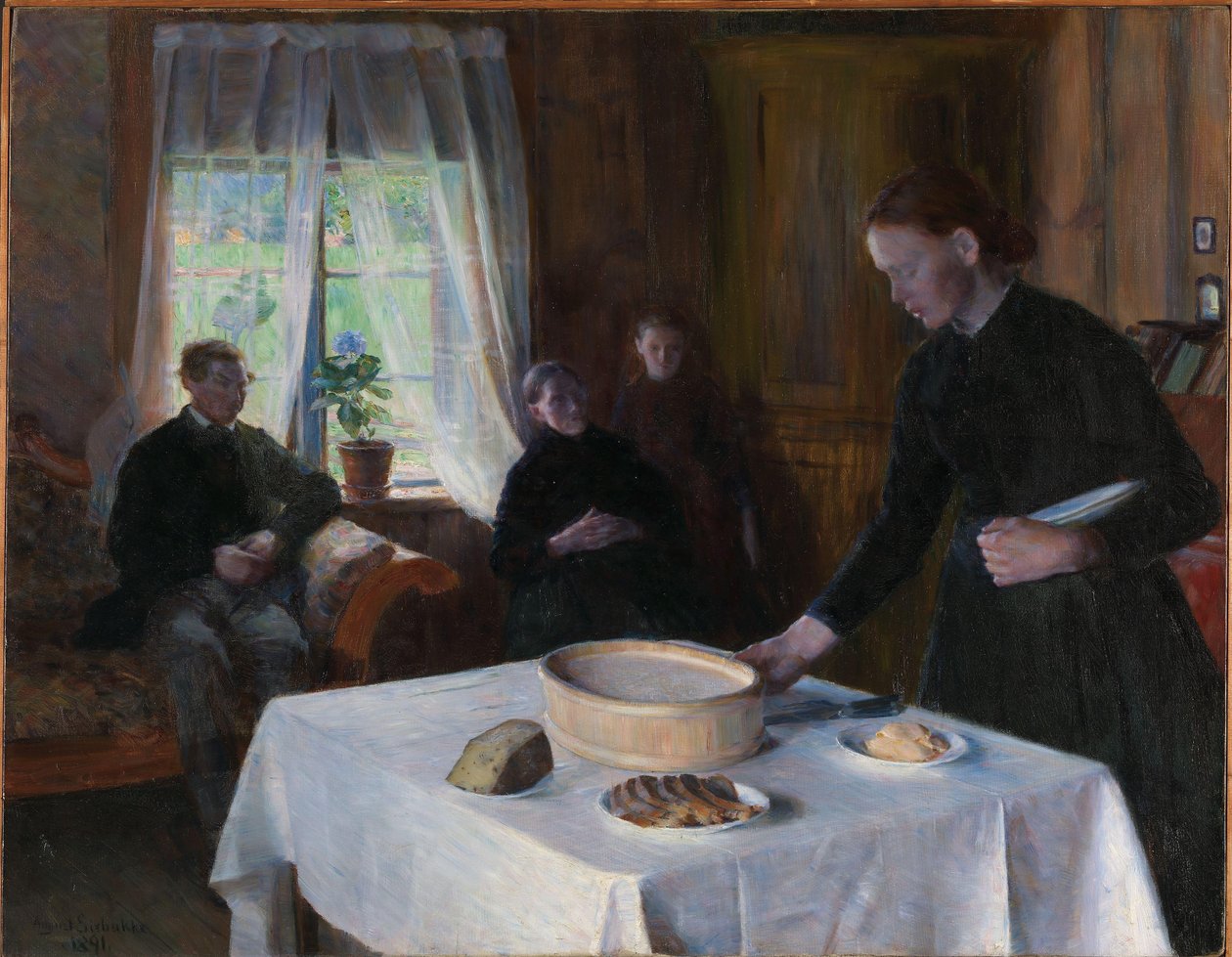 Borddækning af August Eiebakke