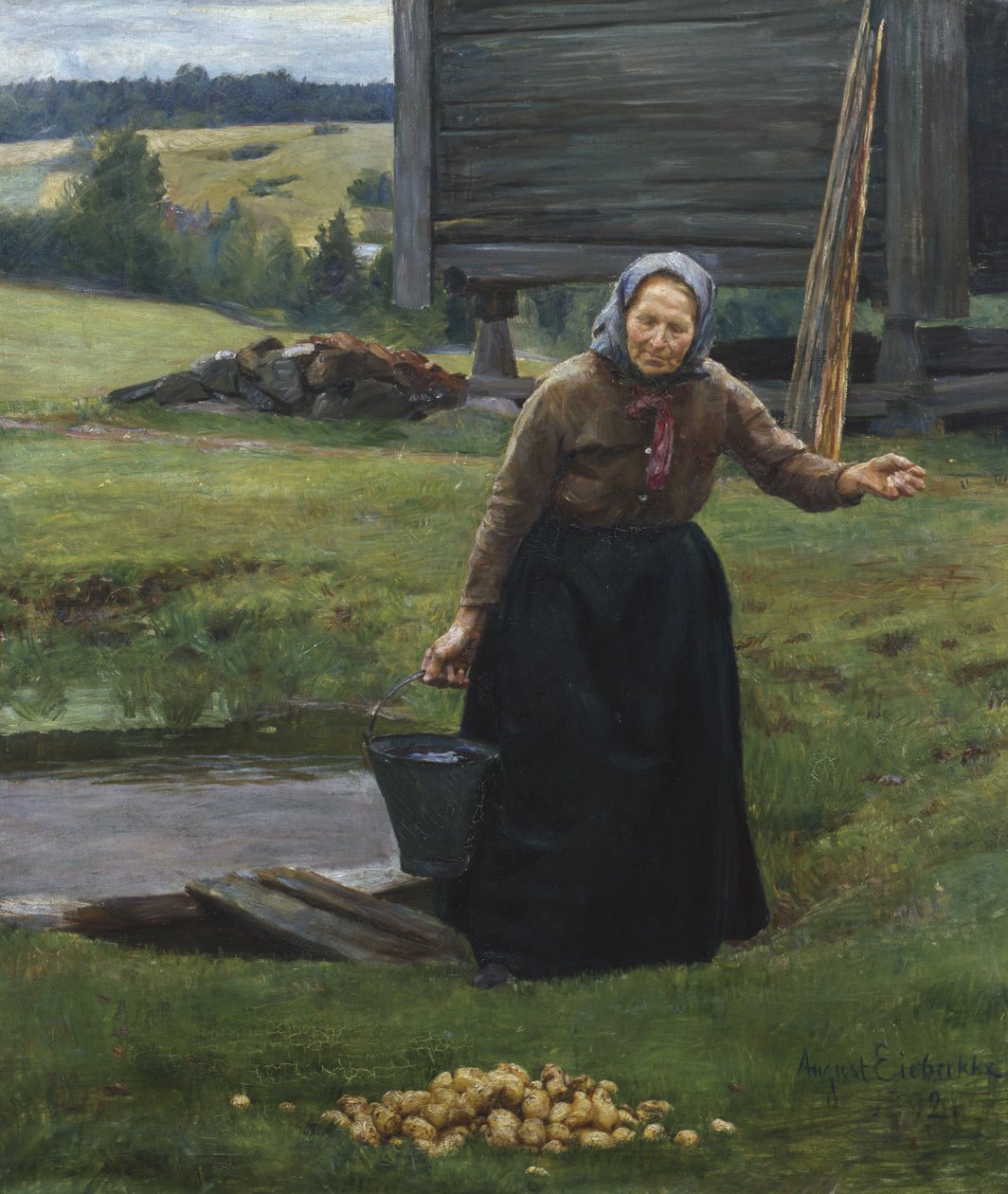 Vask kartofler af August Eiebakke