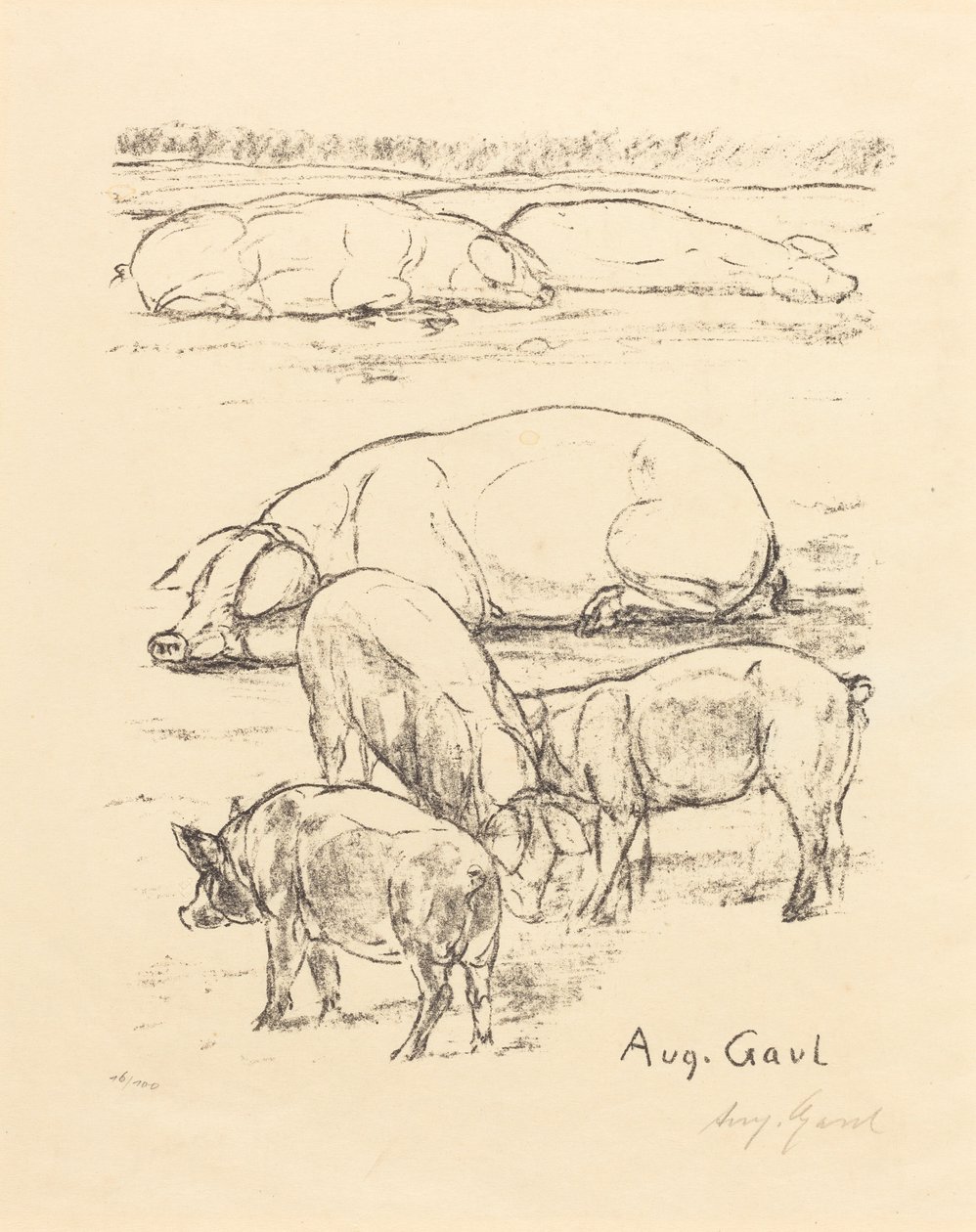 Svin af August Gaul