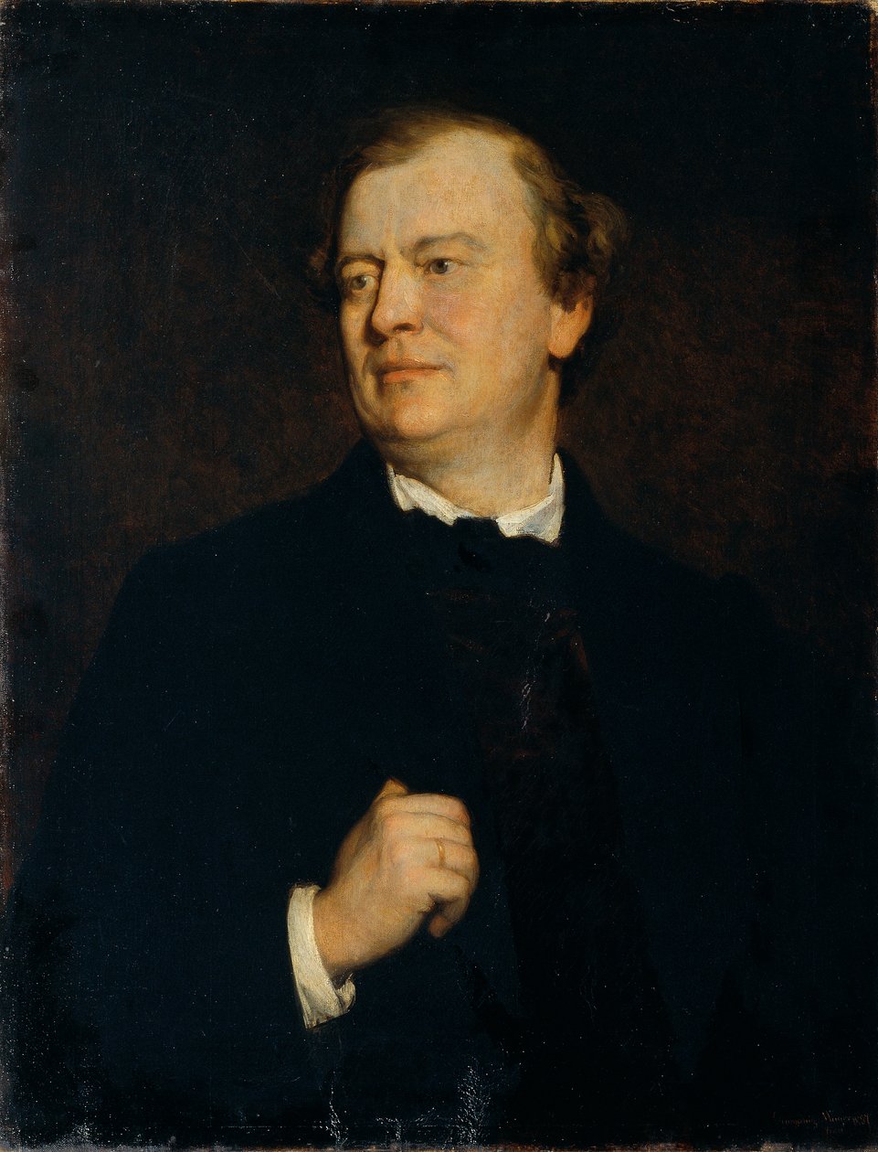 Skuespilleren Julius Findeisen af August Georg Mayer