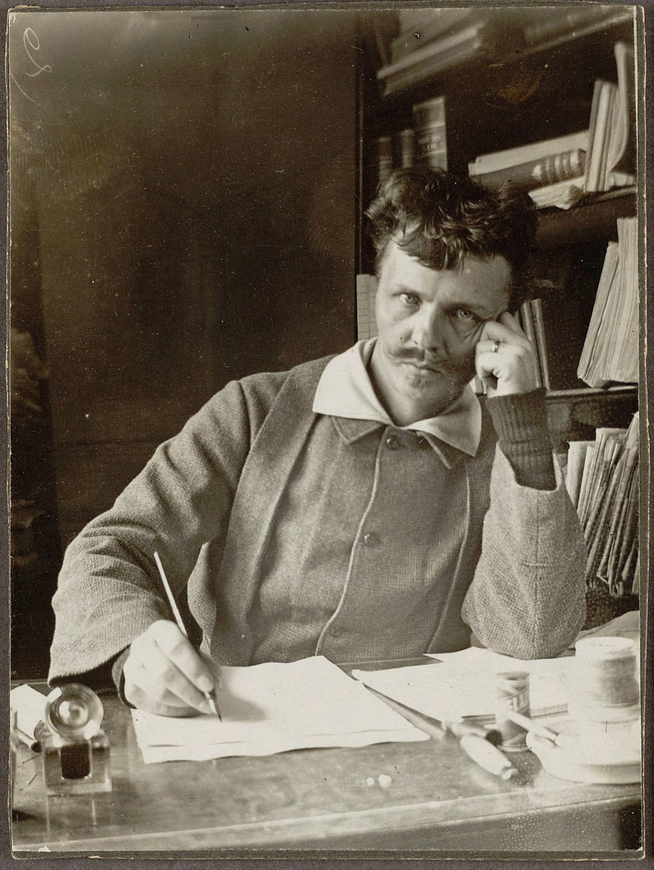 Selvportræt af August Johan Strindberg