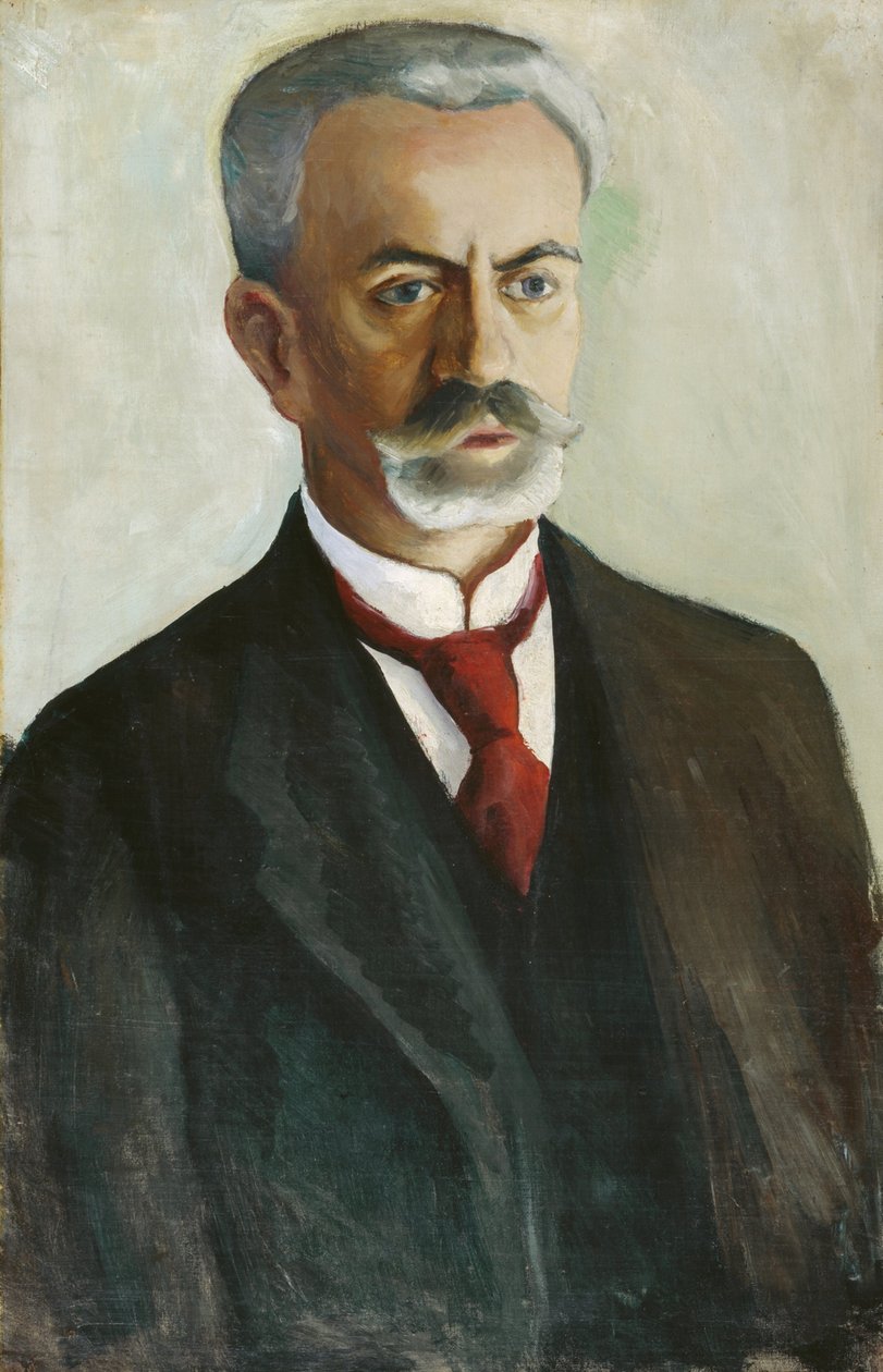 Portræt af Bernhard Koehler af August Macke