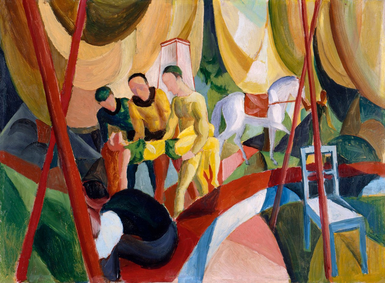 Cirkus, 1913 af August Macke