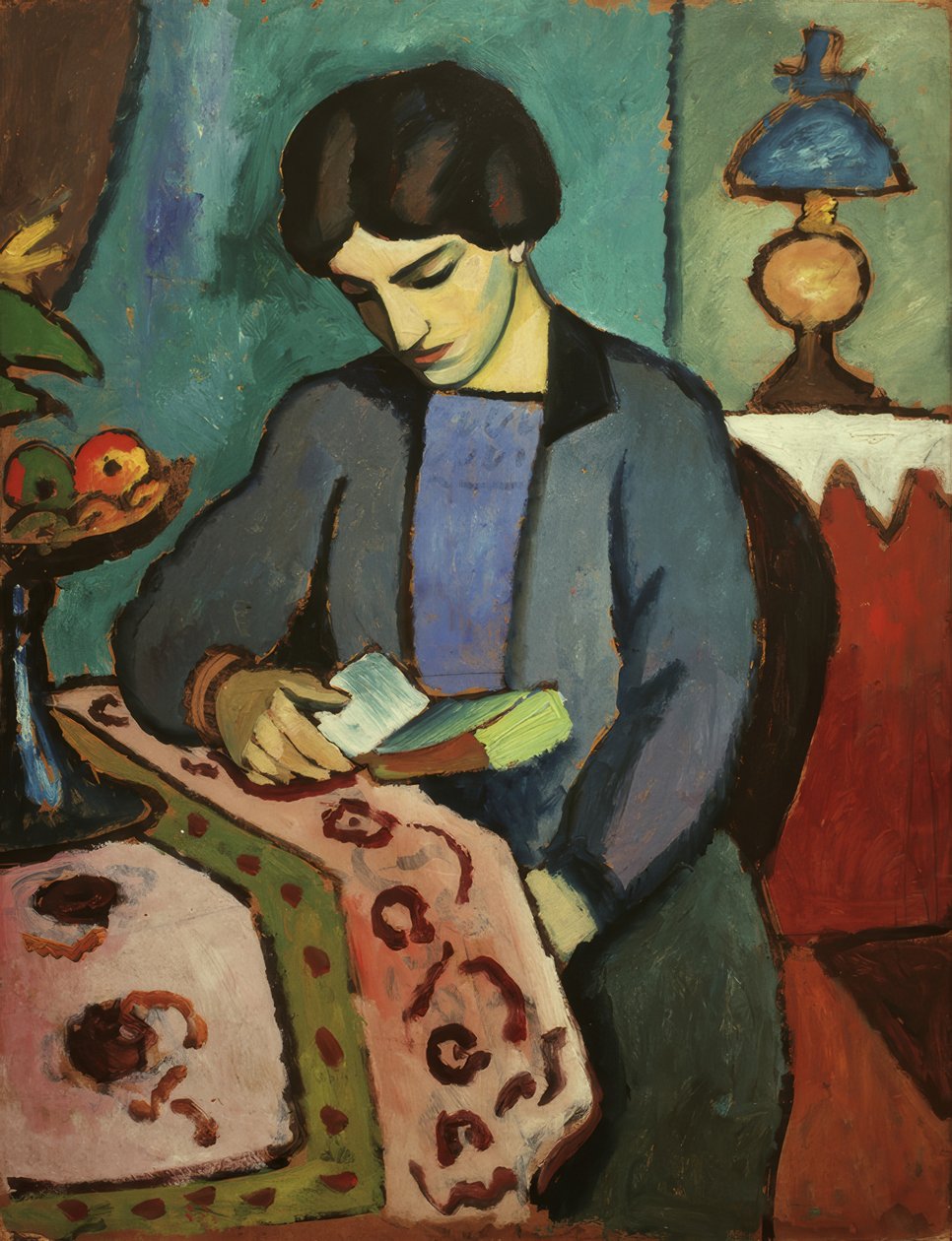 Kunstnerens kone af August Macke