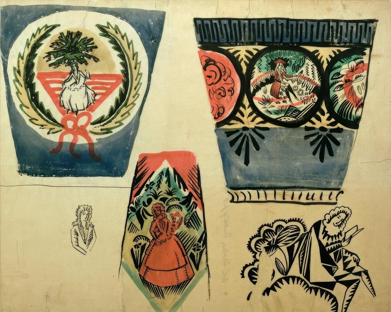 Tre vaser af August Macke