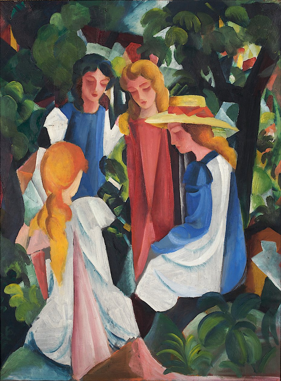 Fire piger af August Macke