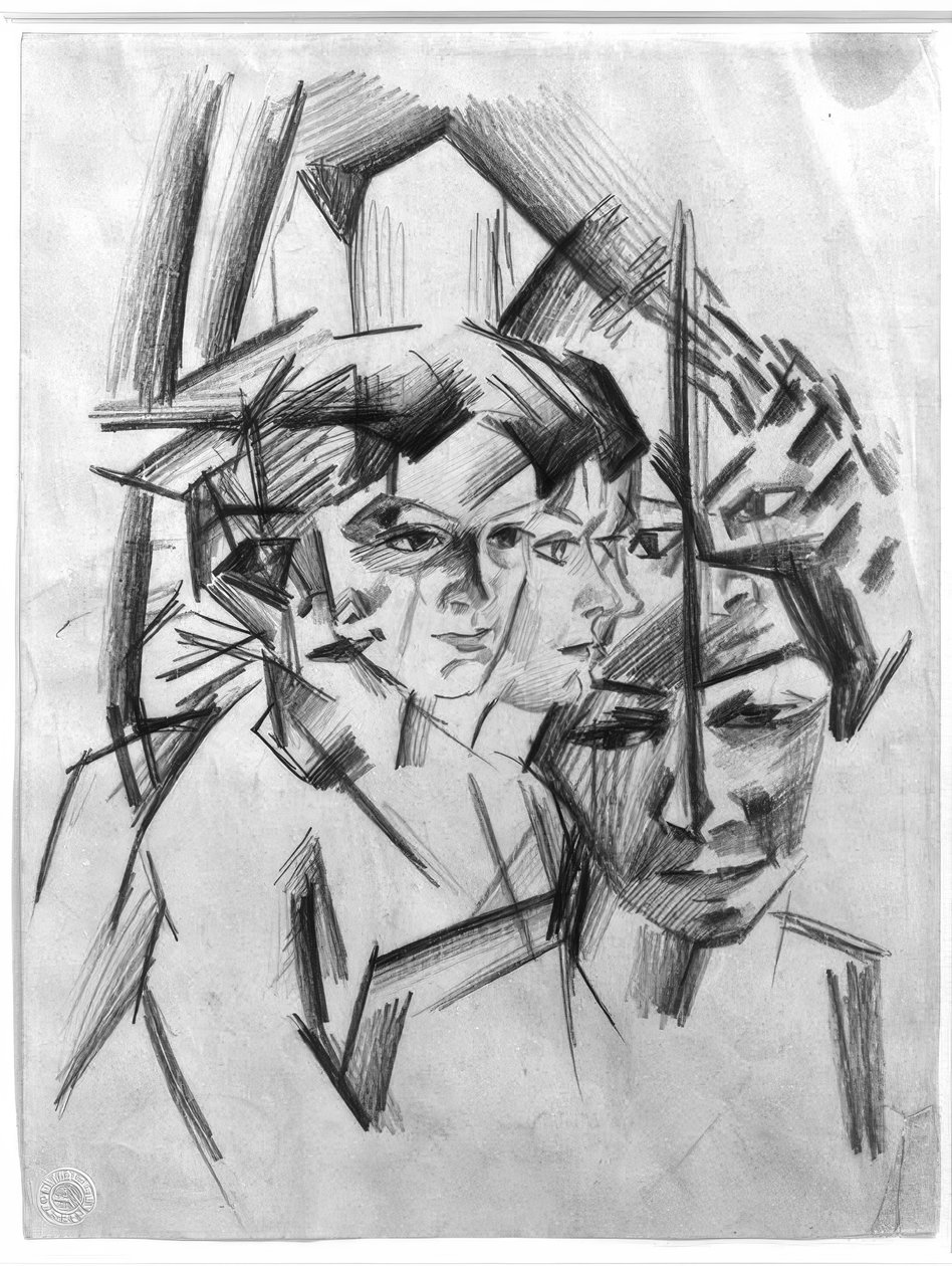 Futuristiske sind (Elisabeth) af August Macke