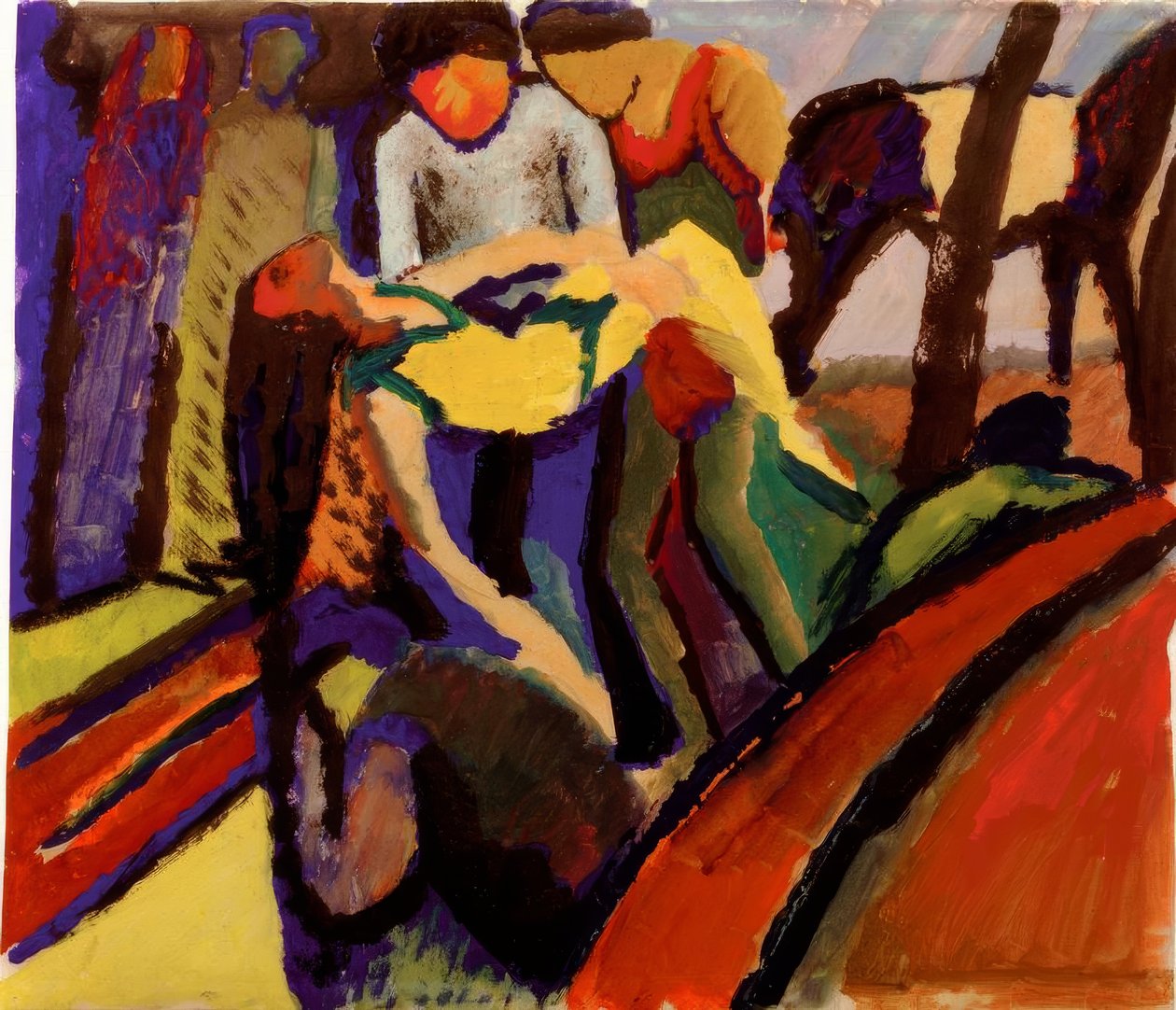 Væltede af August Macke