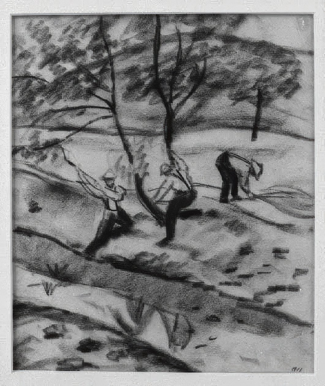 Skovhugger i Kandern af August Macke