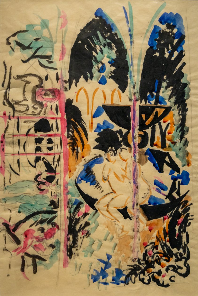Pige ved springvandet af August Macke