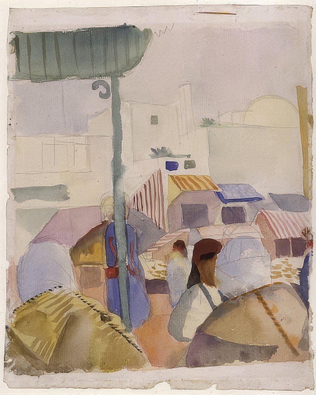 Marked i Tunis (II). 1914 af August Macke