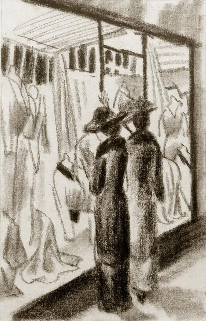 Modebutik i arkaden af August Macke
