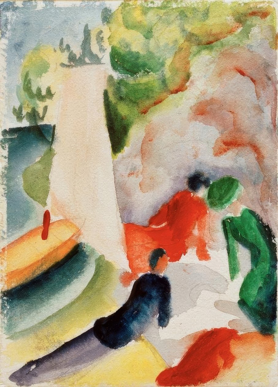 Skovtur på stranden af August Macke