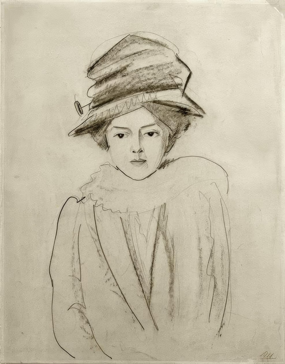 Portræt af Elly Jost af August Macke