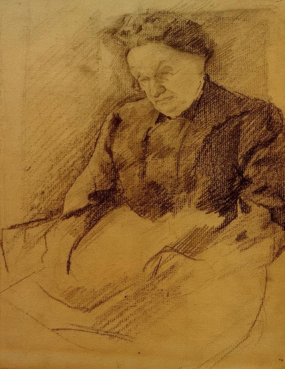 Portræt af Katharina Koehler af August Macke