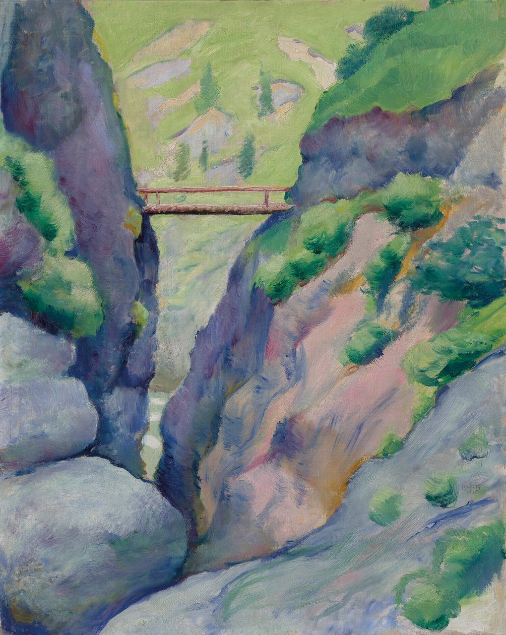 Slugt i Tegernsee af August Macke