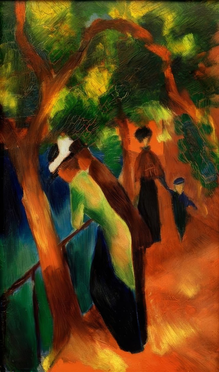 Solrig måde af August Macke