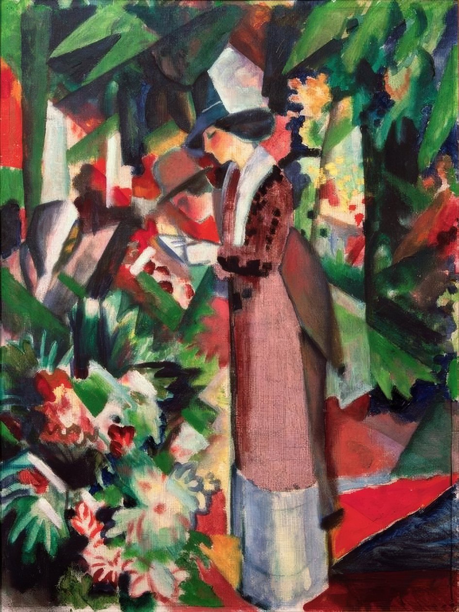 Gå i blomster af August Macke
