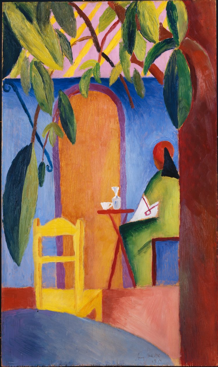 Tyrkisk cafe af August Macke