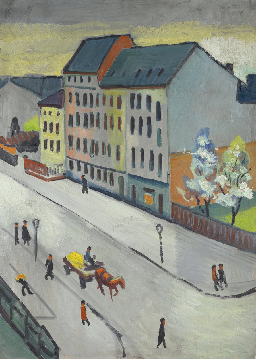 Vores gade i gråt af August Macke