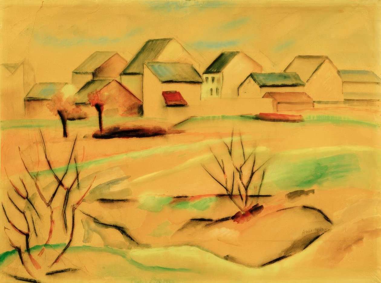 Forstadshuse af August Macke