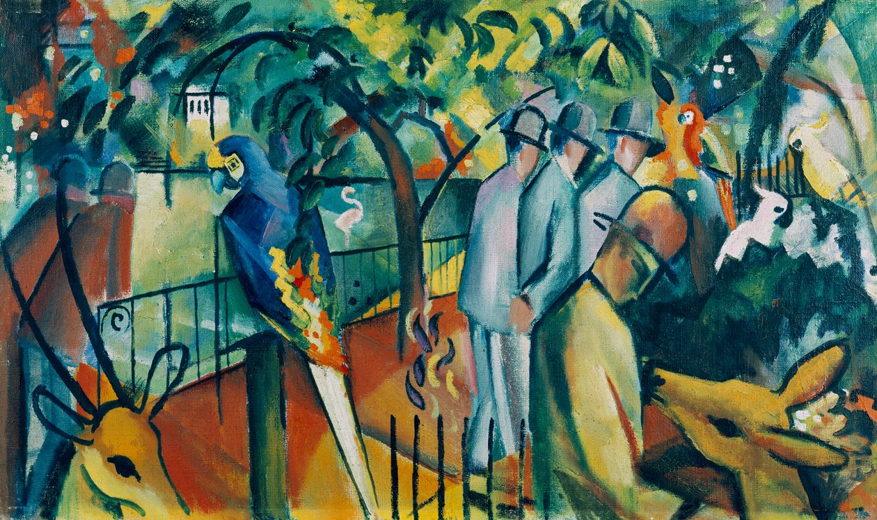Zoologisk Have I af August Macke
