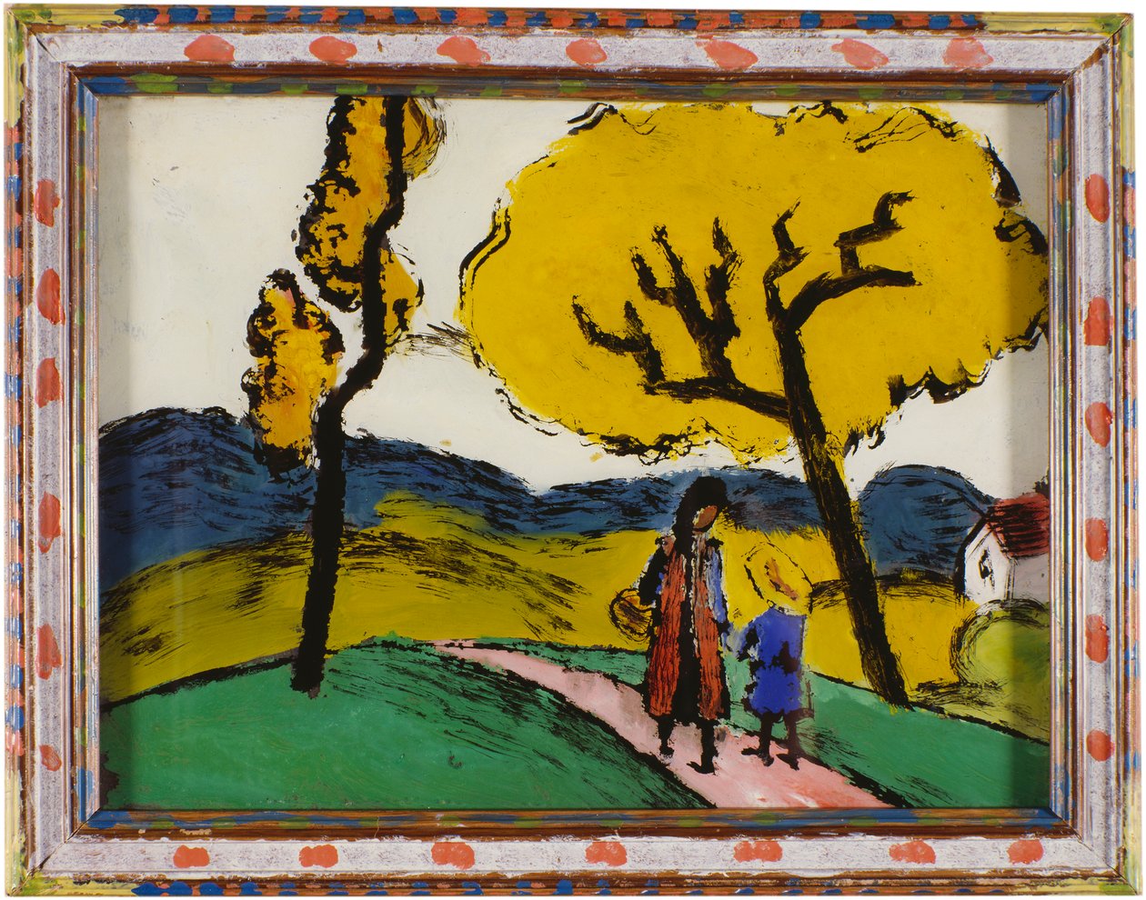 To piger i et landskab af August Macke
