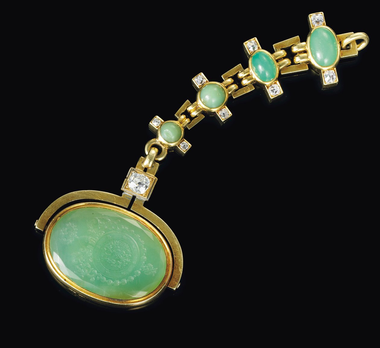 Juvelbelagt drejetætning af Faberge, ca. 1890 af August Wilhelm Holmström
