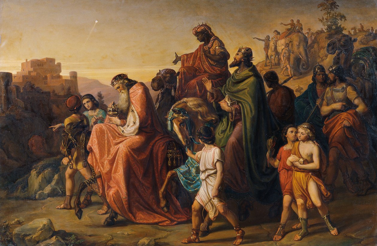 Procession af de tre konger af August Wörndle