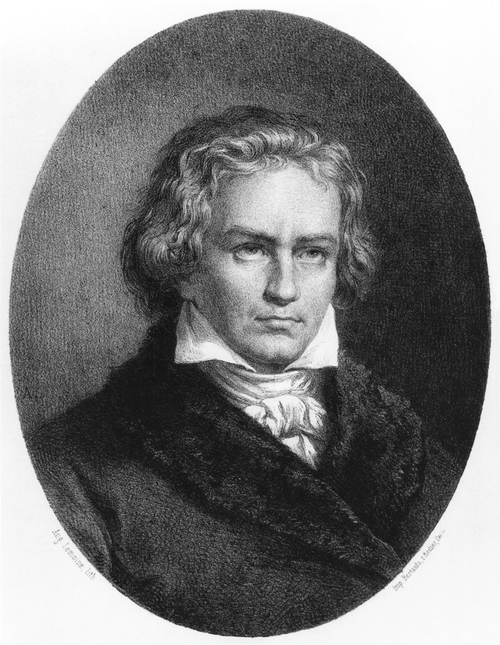 Ludwig van Beethoven (1770-1827) af Auguste Charles Lemoine