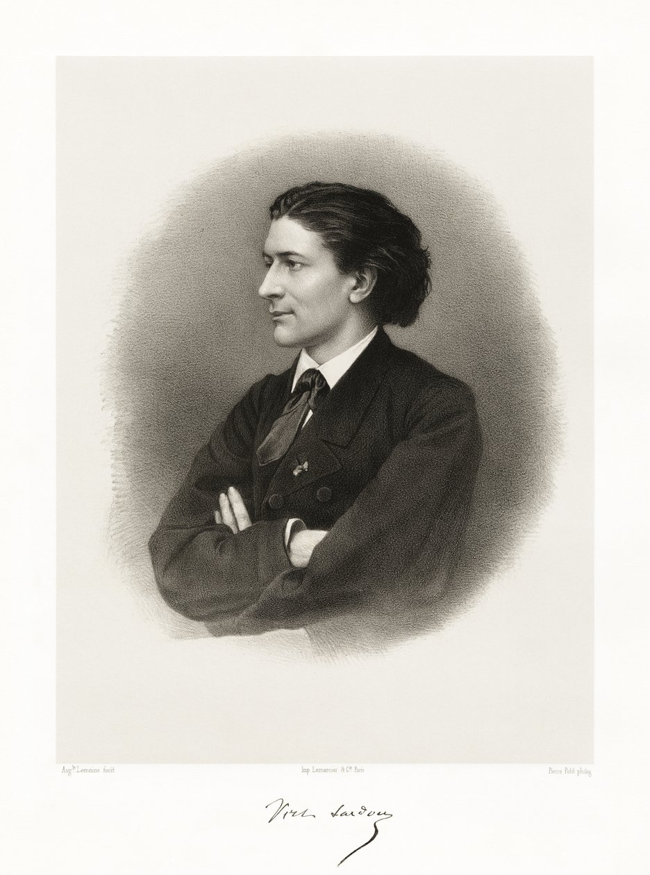 Victorien Sardou, 1865-66 af Auguste Charles Lemoine