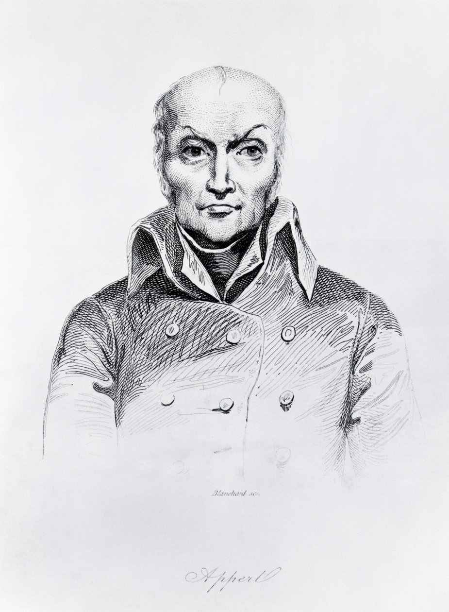 Portræt af Nicolas Appert (1749-1841) (bw foto) af Auguste I Blanchard