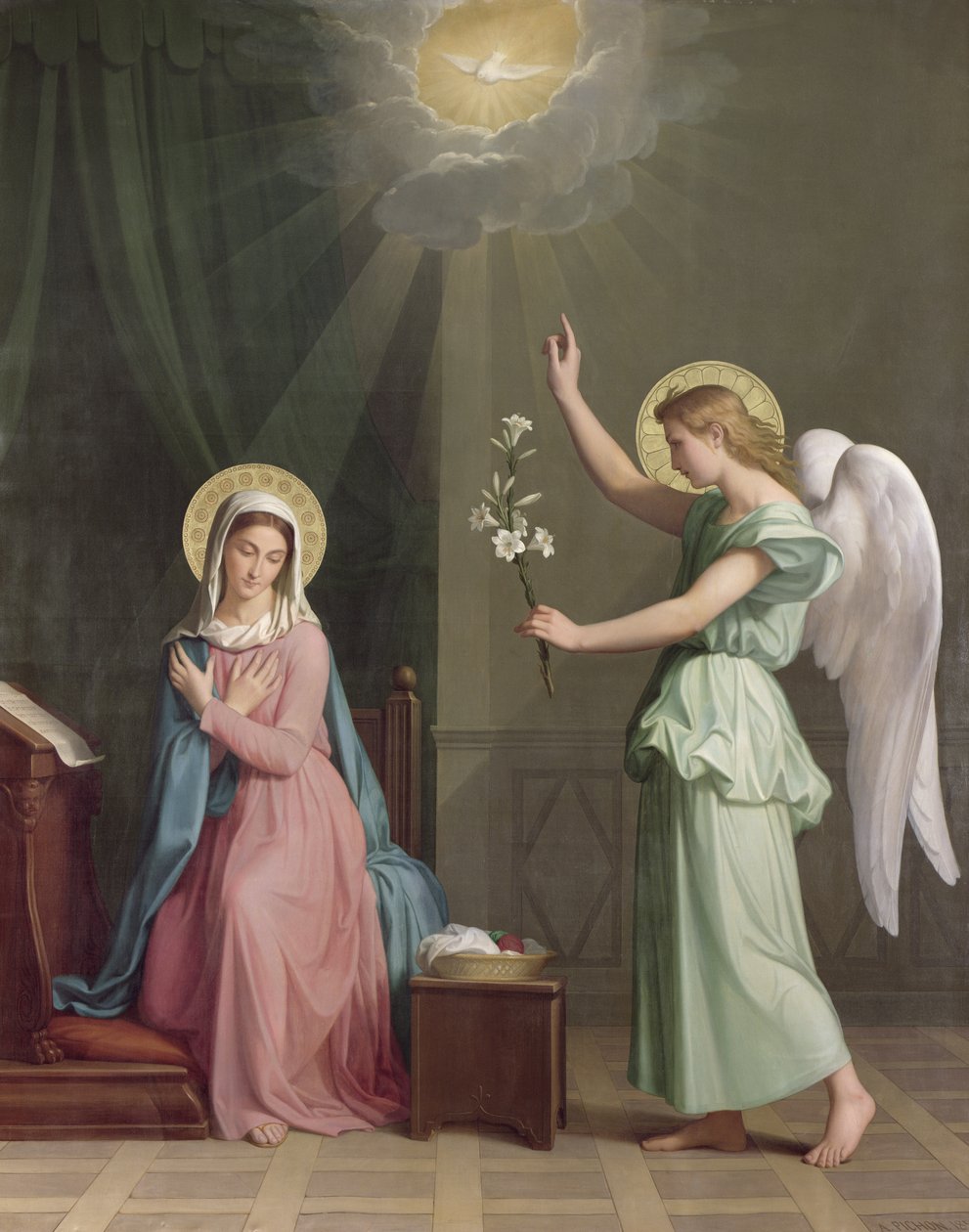 Bebudelsen, 1859 af Auguste Pichon