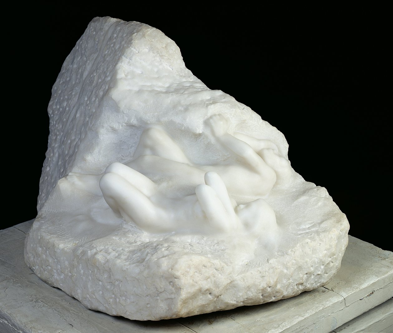Adam og Eva, 1905 (marmor) af Auguste Rodin