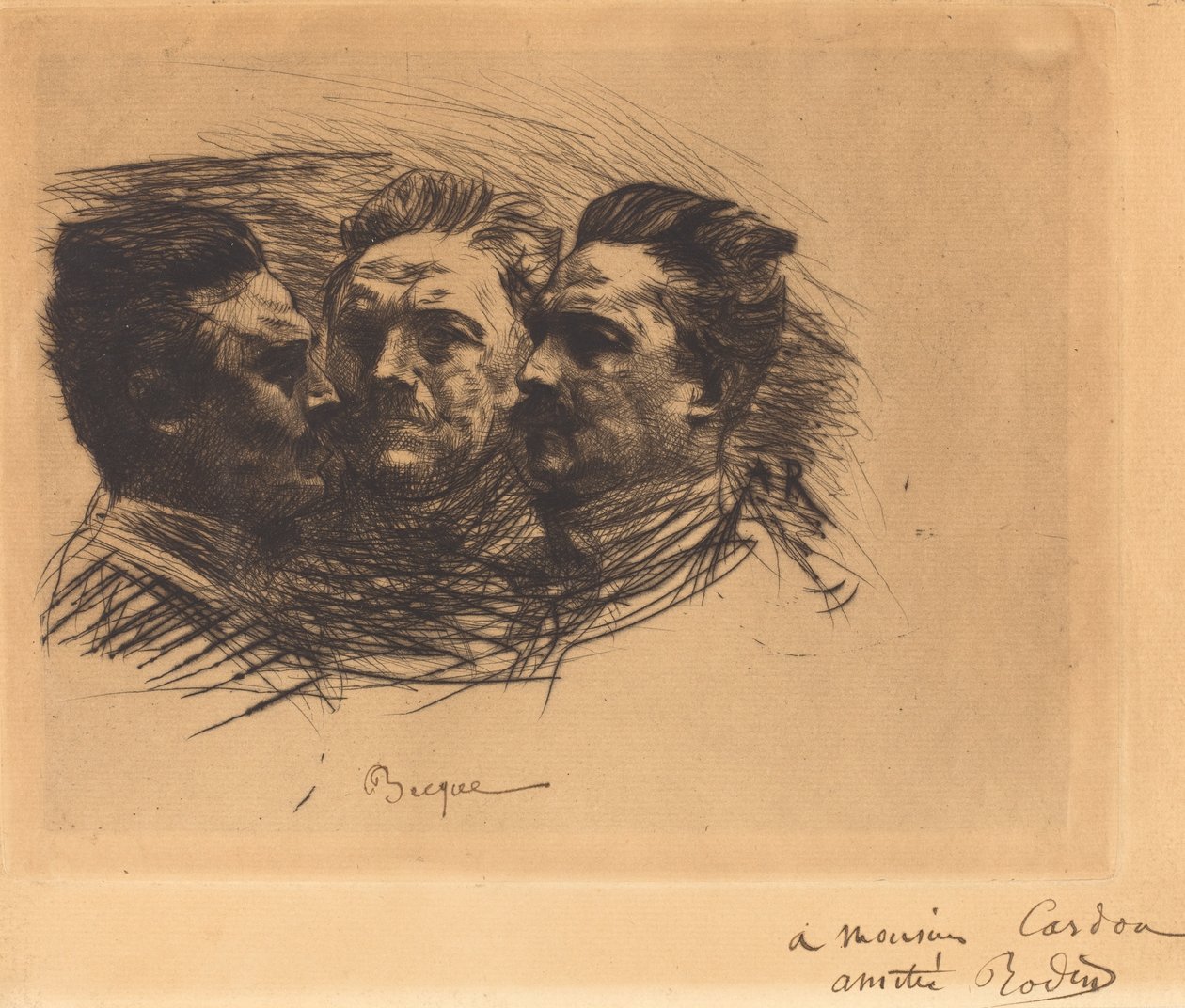 Henri Becque af Auguste Rodin