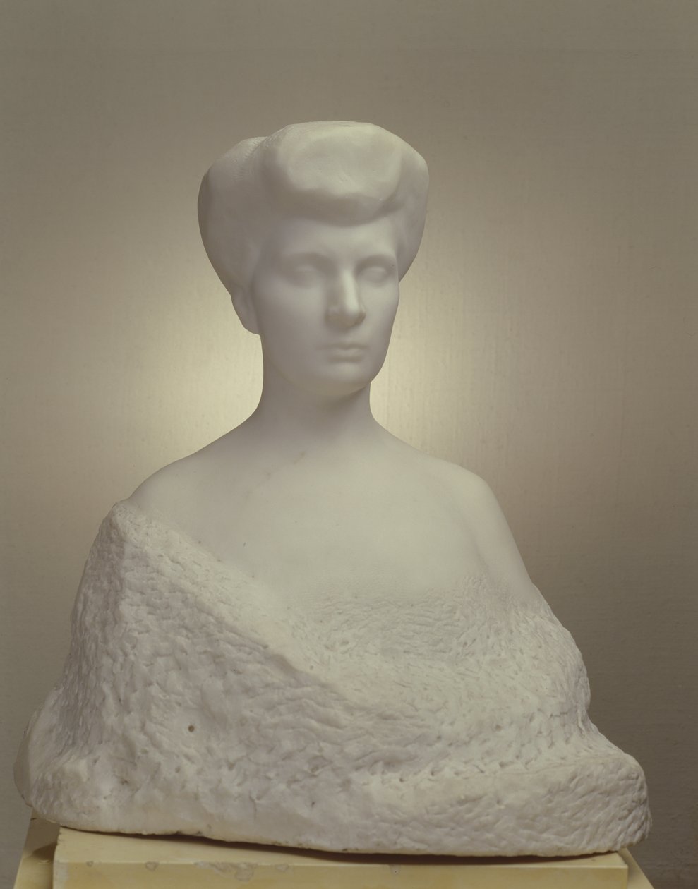 Portræt af V.S. Eliseyeva, 1906 (marmor) af Auguste Rodin