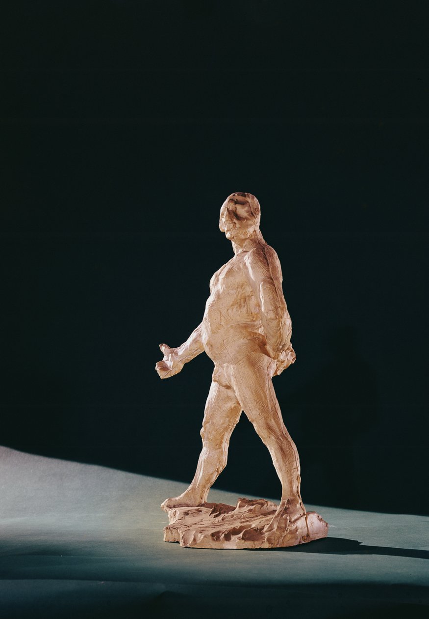 Undersøgelse for Balzac nøgen af Auguste Rodin