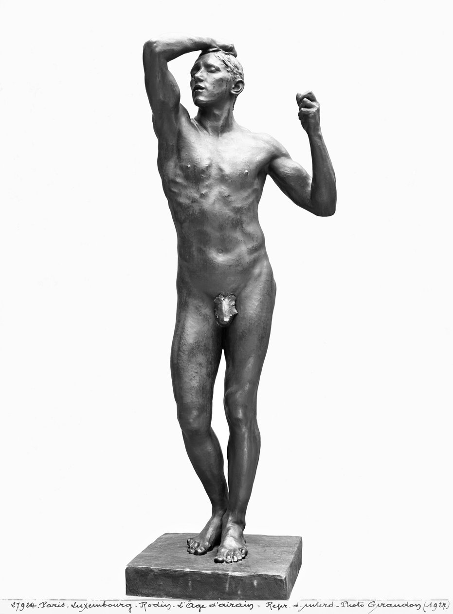Bronzealderen, efter 1877 (bronze) (se også 279785-86) af Auguste Rodin