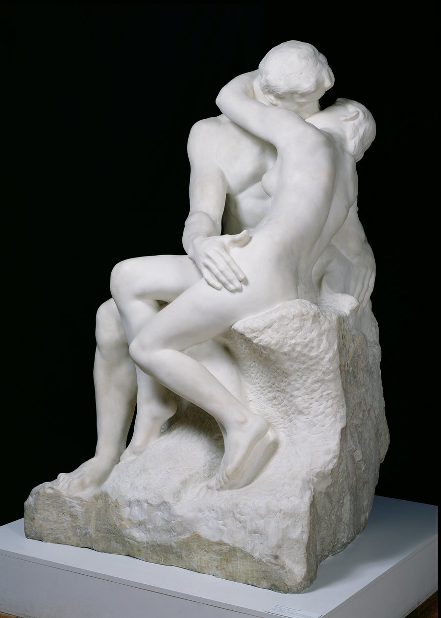 Kysset, 1888-98 (marmor) af Auguste Rodin