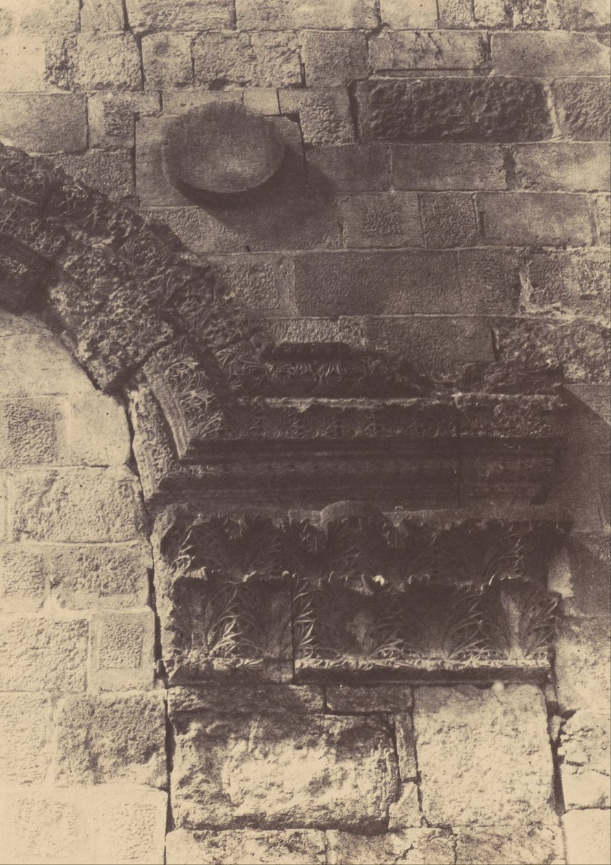 Jerusalem. Indhegning af templet. Detaljer om Golden Gate af Auguste Salzmann