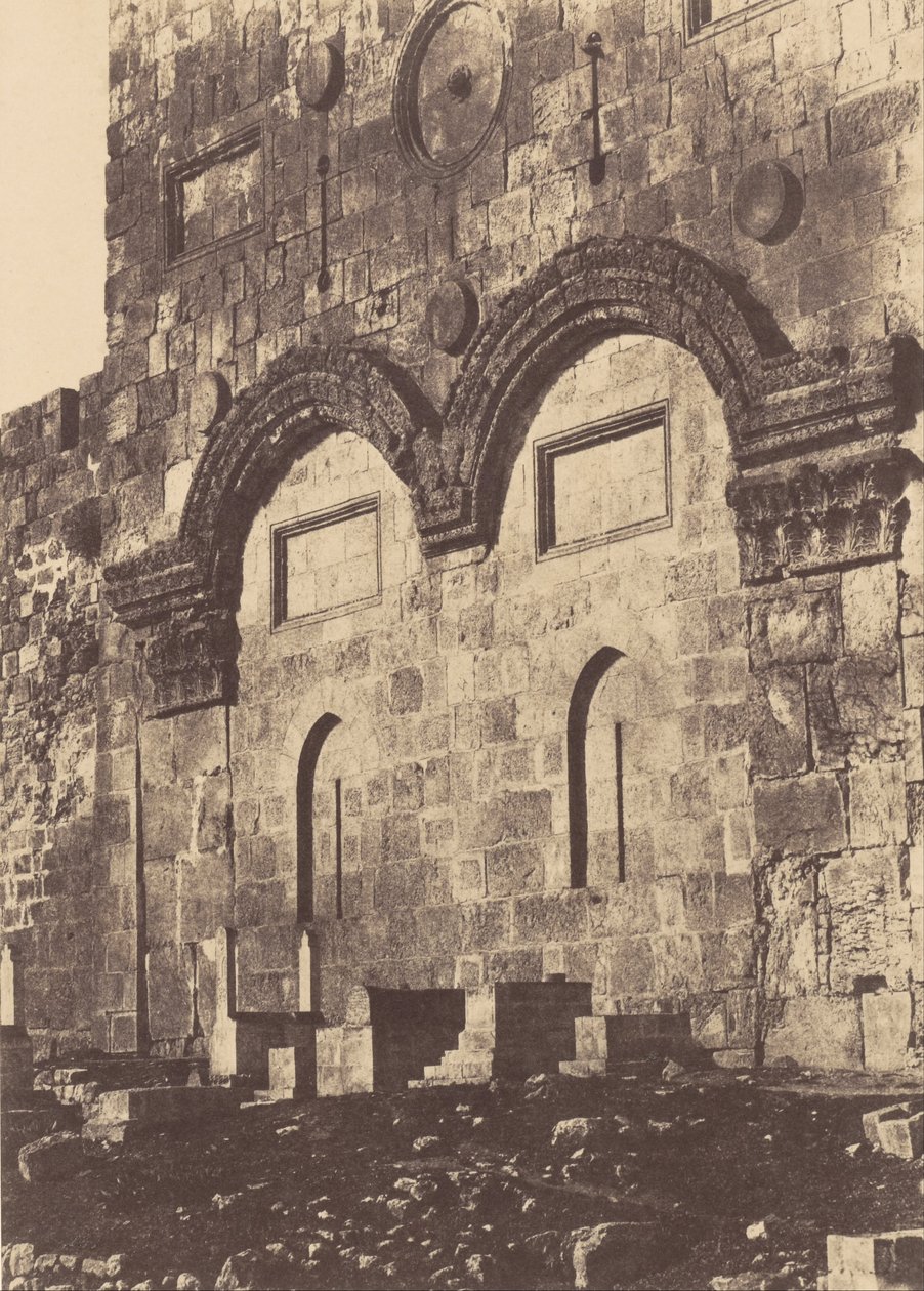 Jerusalem. Indhegning af templet. gylden port af Auguste Salzmann